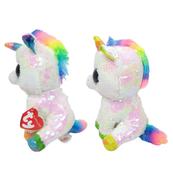 Ty Flippables Pixy Unicorn Plush Changing Sequins 7 Inch Stuffed Animal Toys Lot - Picture 5 of 10
